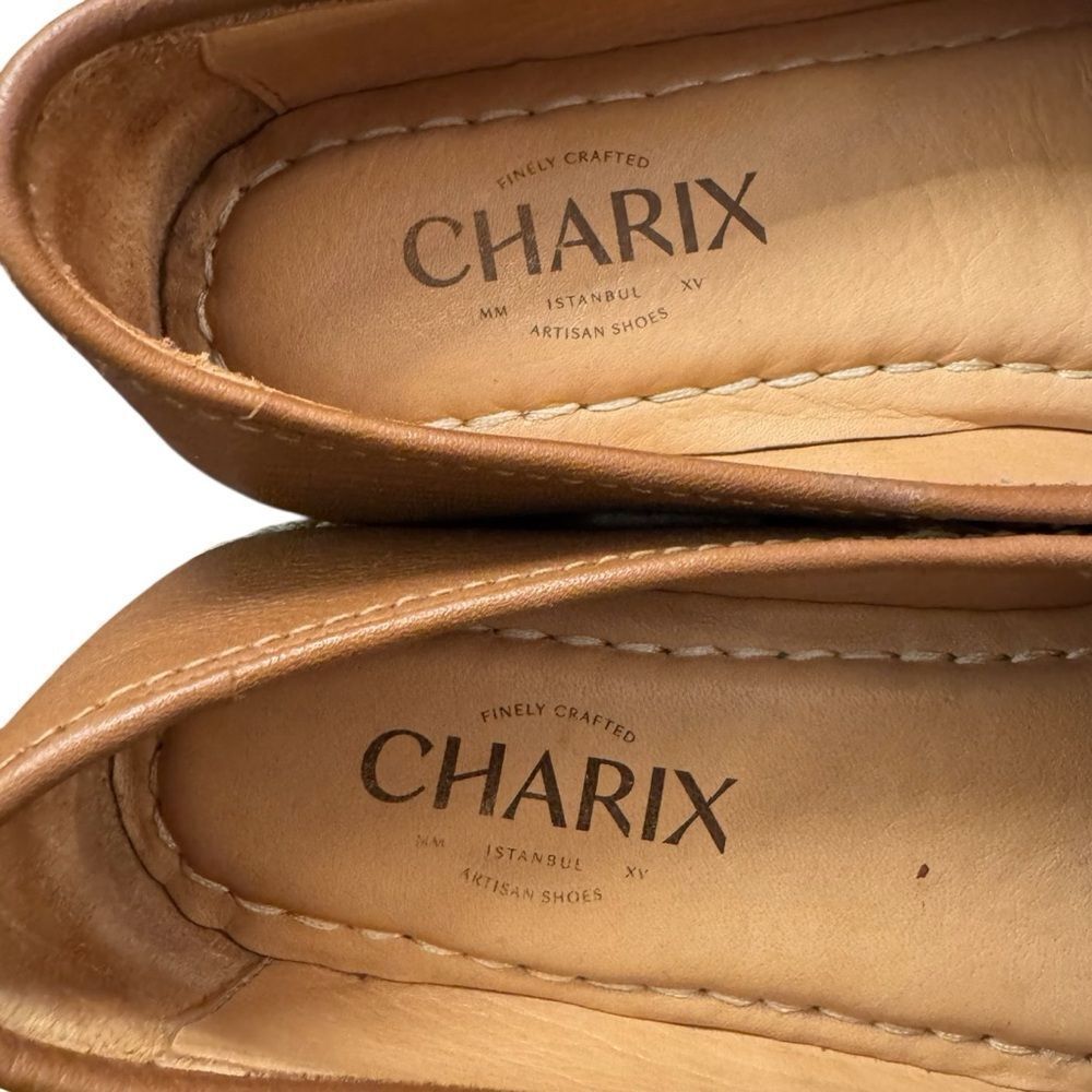 Charix Leather Slip-On Shoes Camel - Picture 6 of 7